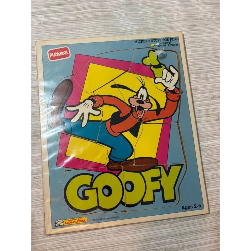 Vintage playskool Disney goofy puzzle